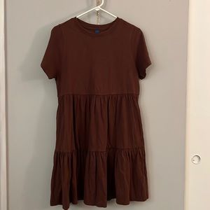 Old Navy Burnt Orange Tiered Dress